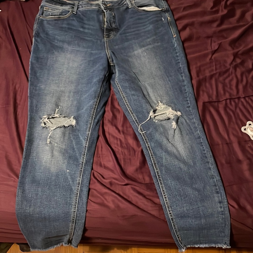 Old navy rockstar super skinny high rise denim jeans size 16